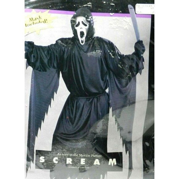 SCREAM Stalker Ghostface Costume Mask Halloween Easter Unlimited Vintage 1997 - Picture 7 of 7